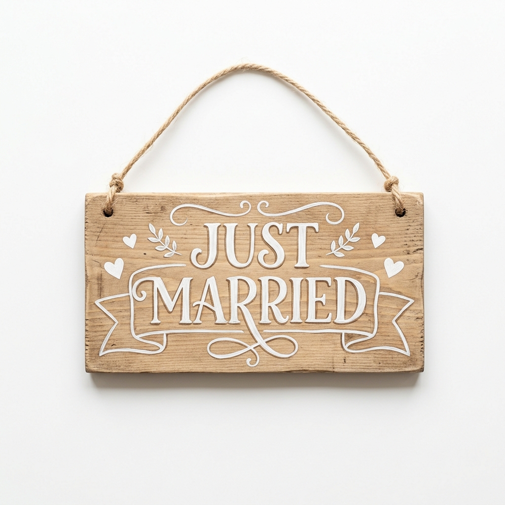 Just Married Sign