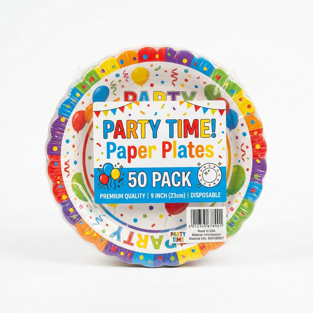 Paper Plates 50 Pack